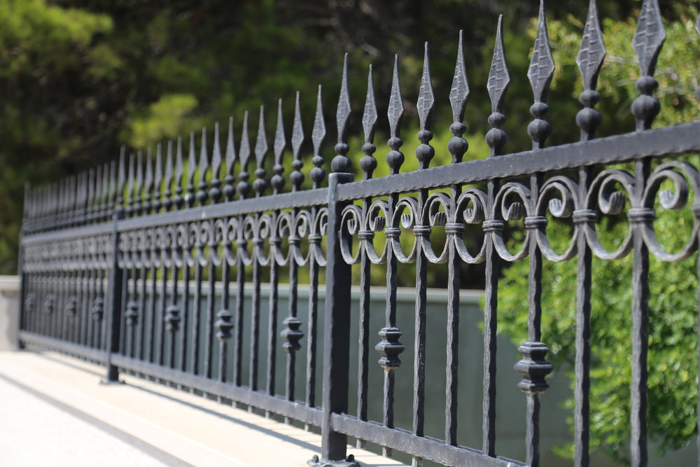 Custom rod iron railing