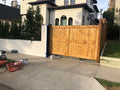 Wood privacy gate