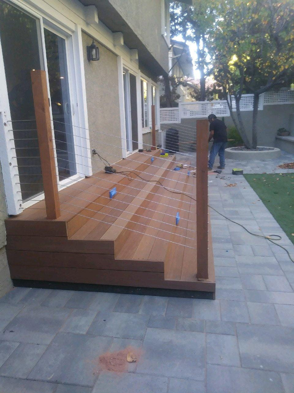 Wood deck