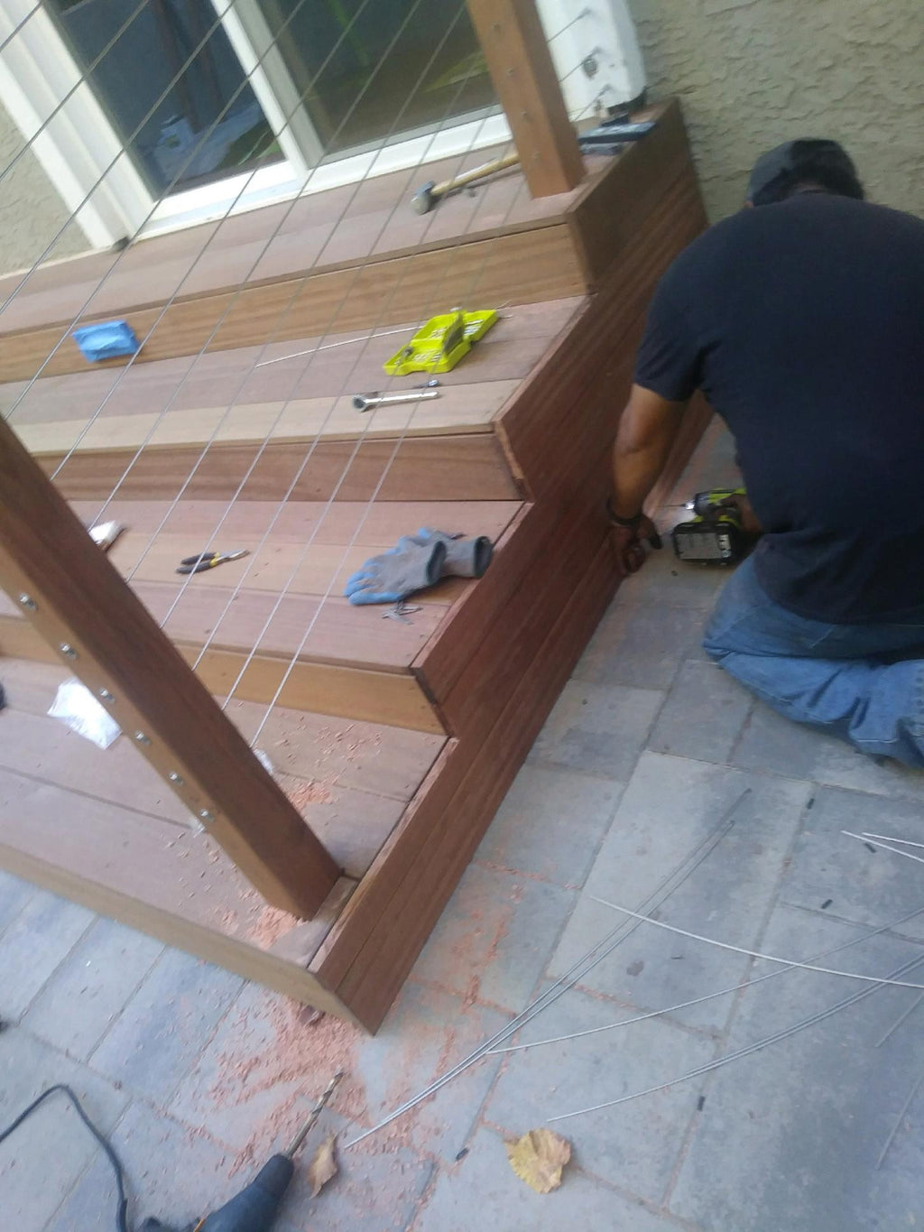 Wood deck