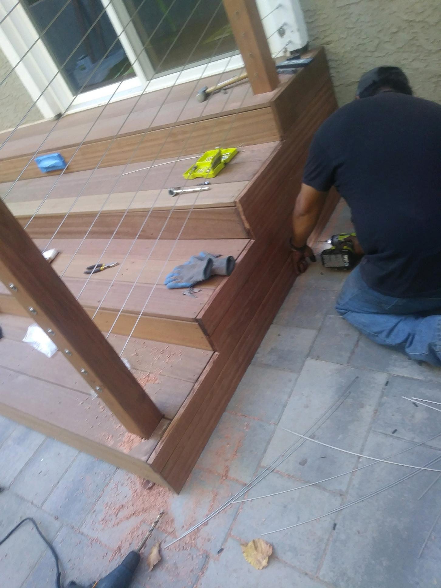 Wood deck