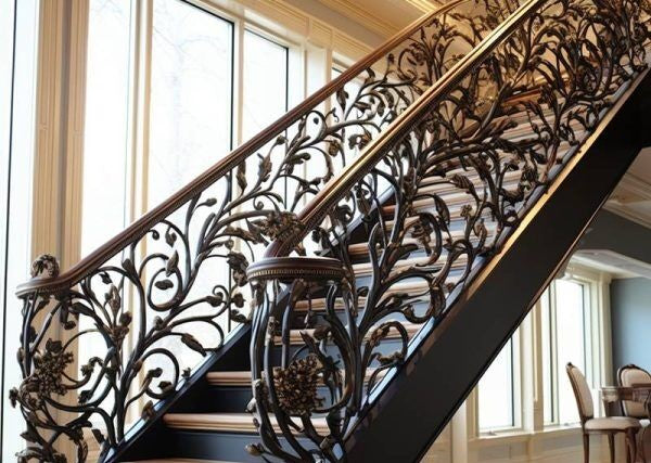 Custom rod iron railing